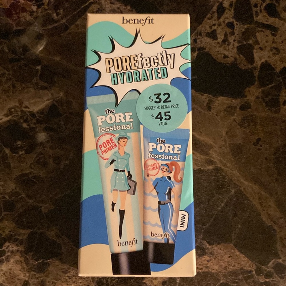NIB sealed Benefit POREfessional .75oz and hydrate primer mini .25oz 2pack